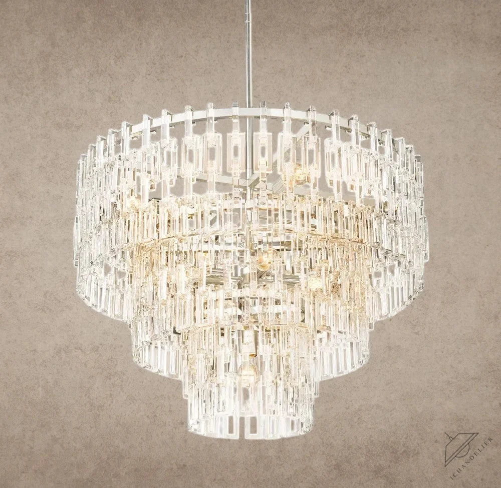 36" / Nickle Marignan Tiered Round Chandelier 36", 48", 60"