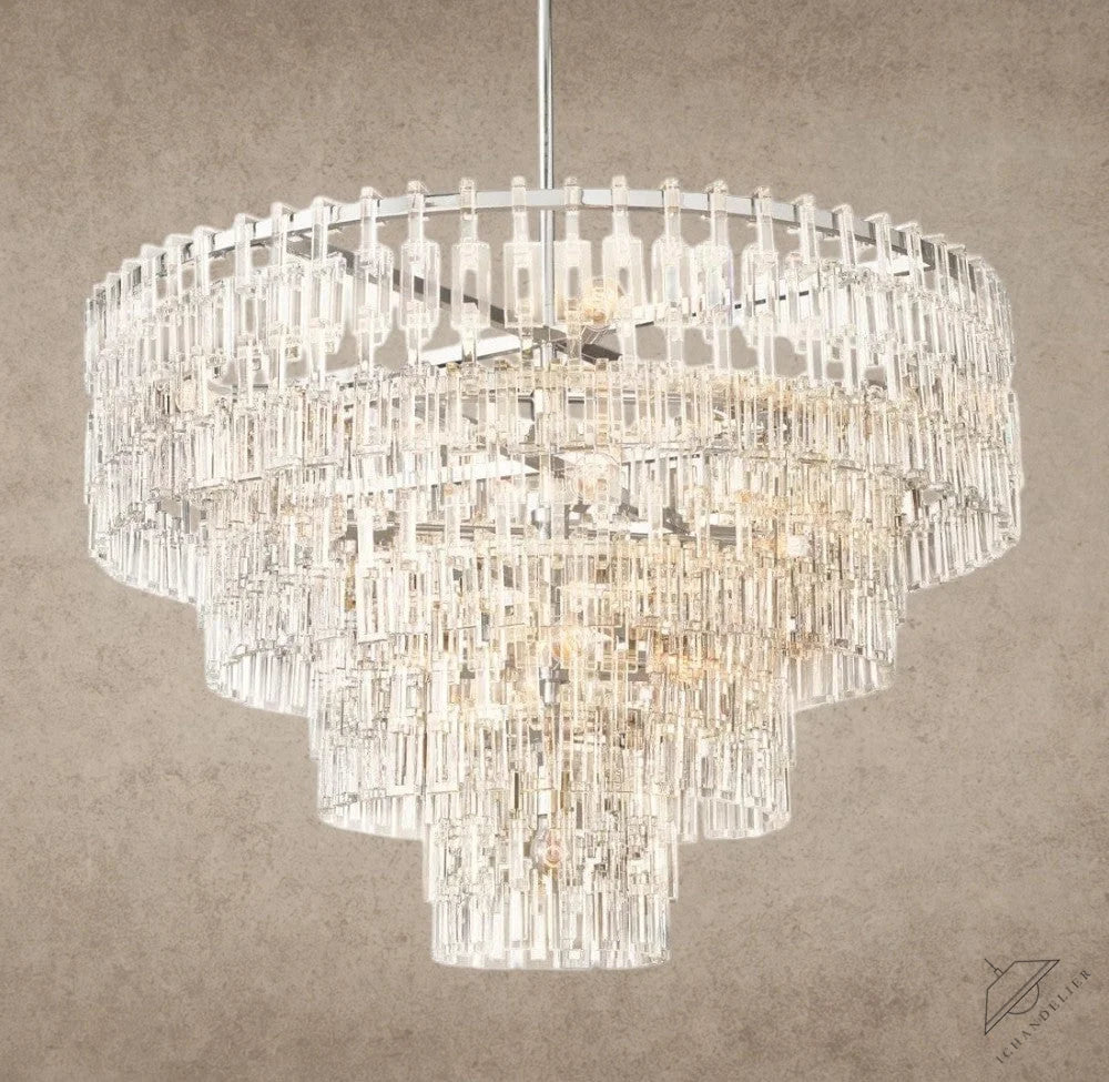 48" / Nickle Marignan Tiered Round Chandelier 36", 48", 60"
