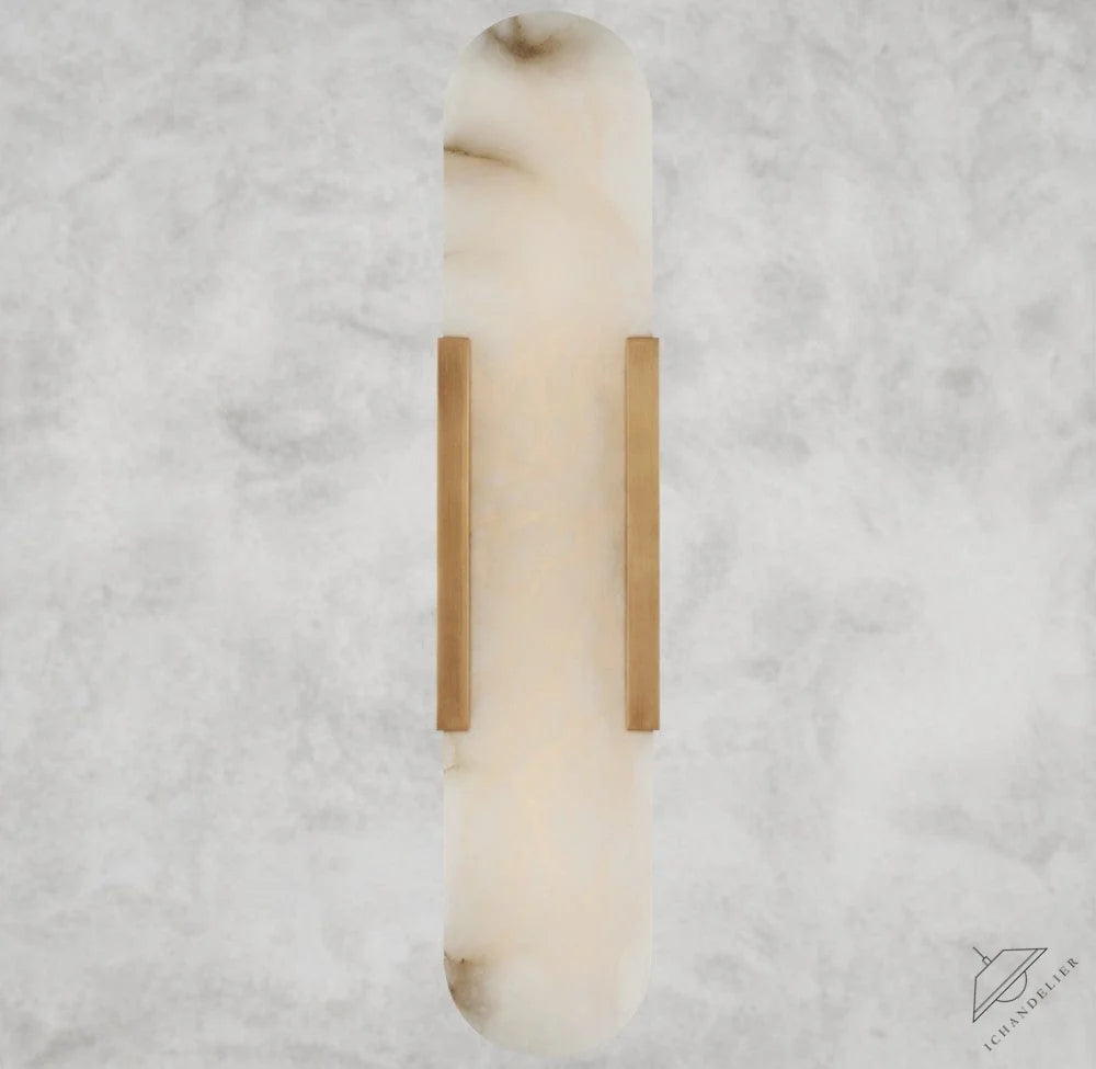 20" / Brass Melange Elongated Sconce 10", 20", 28"