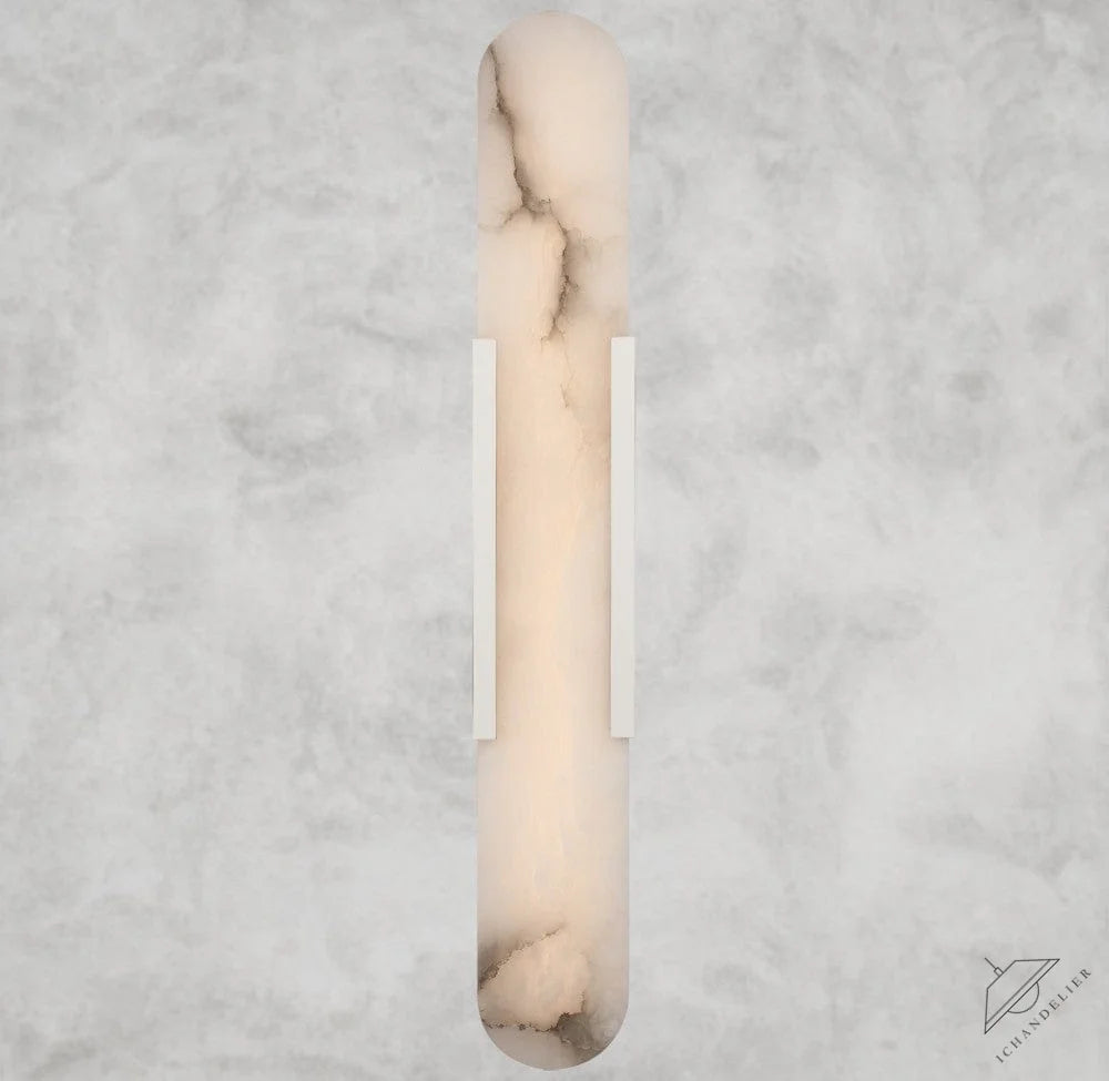 28" / Nickle Melange Elongated Sconce 10", 20", 28"
