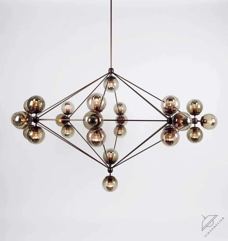 Modo Chandelier - 8 Sided, 27 Globes