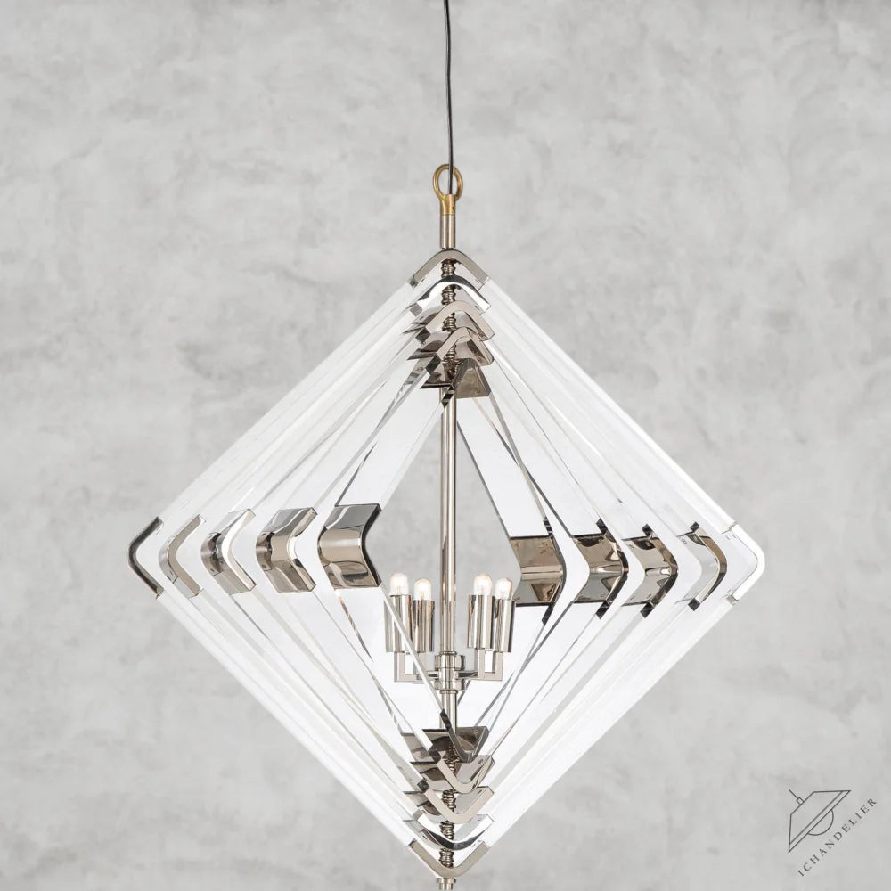Nickel Nellote 4 - Light Chandelier