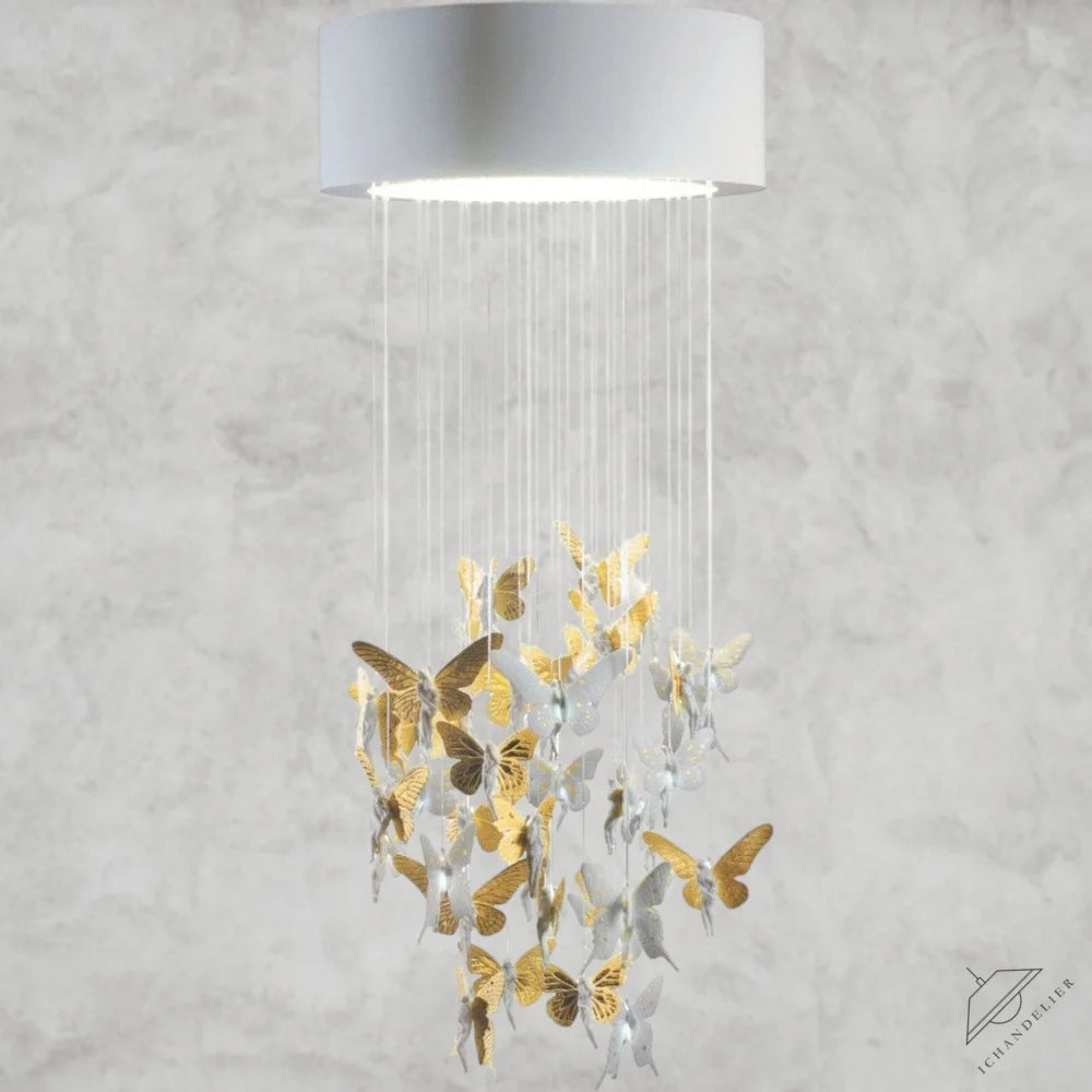 Golden Luster Niagara Chandelier 23"