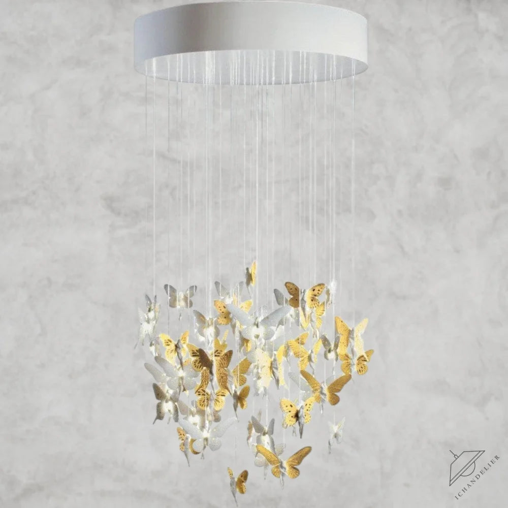 Golden Luster Niagara Chandelier 31"