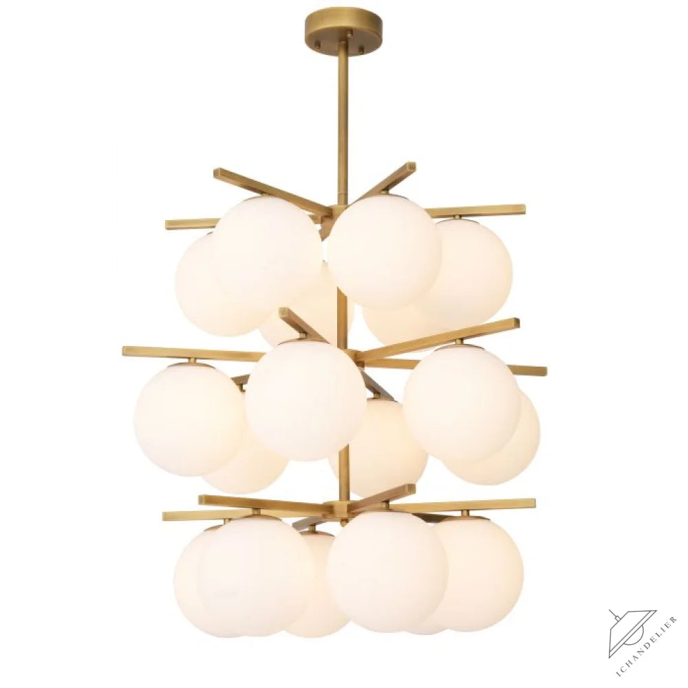Noa Modern Brass Chandelier - [Brass]