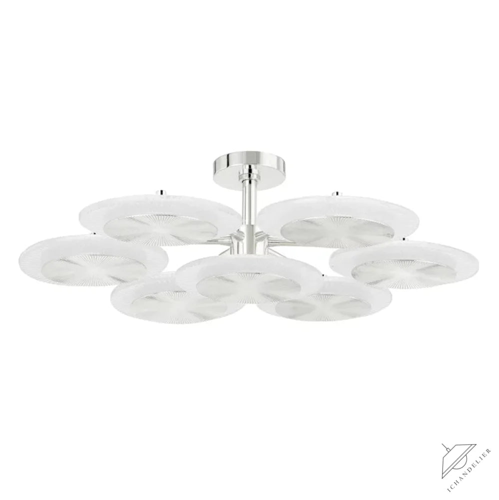 Ovo Ice Glass Round Chandelier 37.75 inch