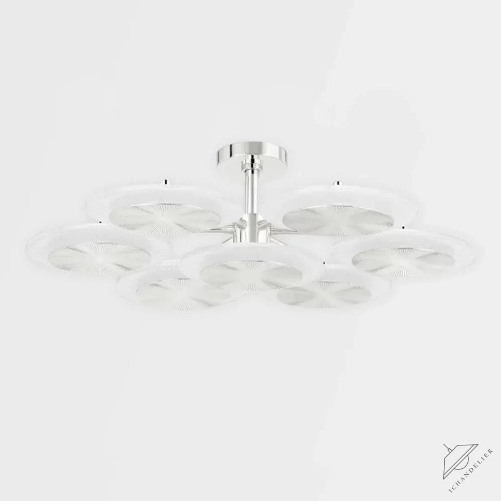 Ovo Ice Glass Round Chandelier 37.75 inch