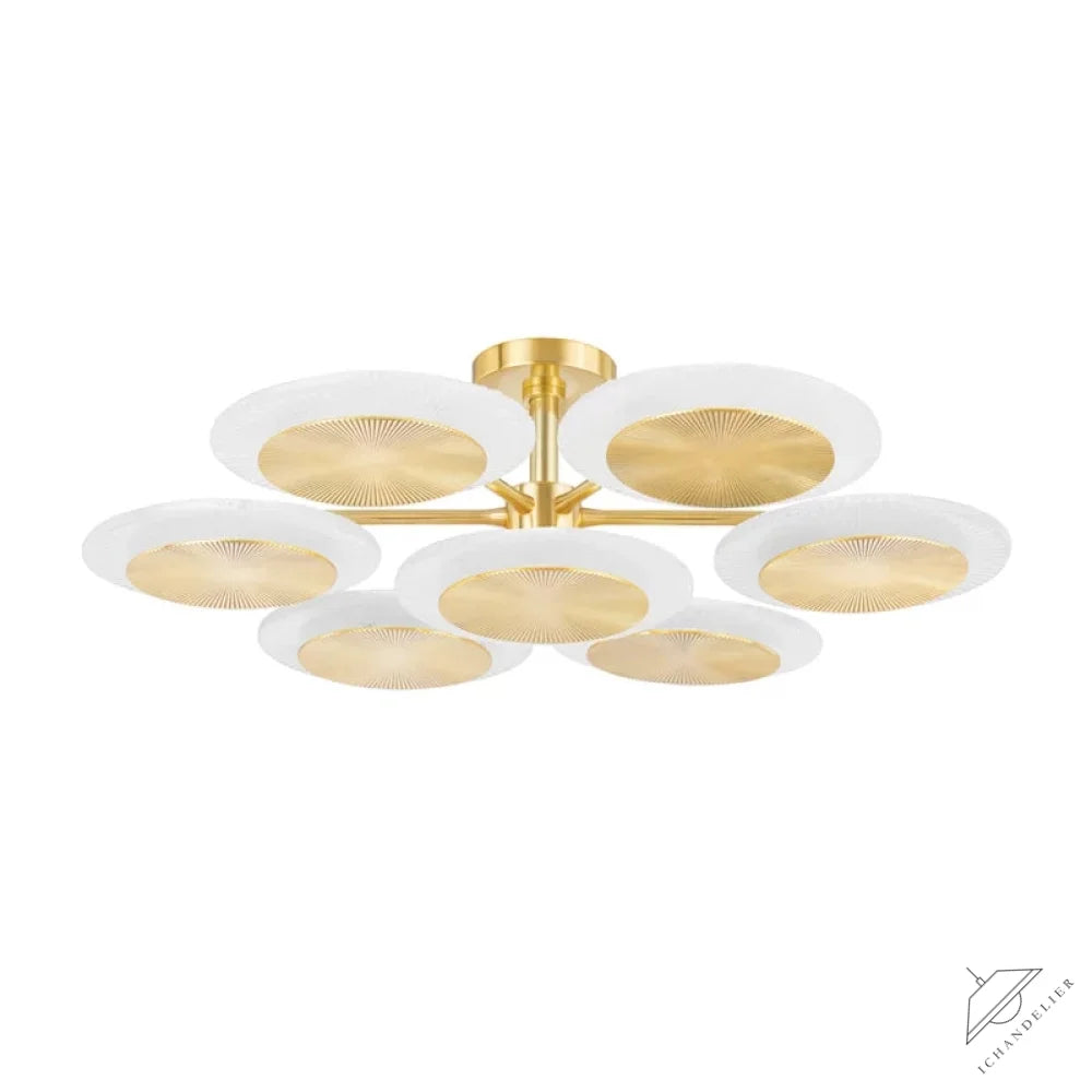 Ovo Ice Glass Round Chandelier 37.75 inch