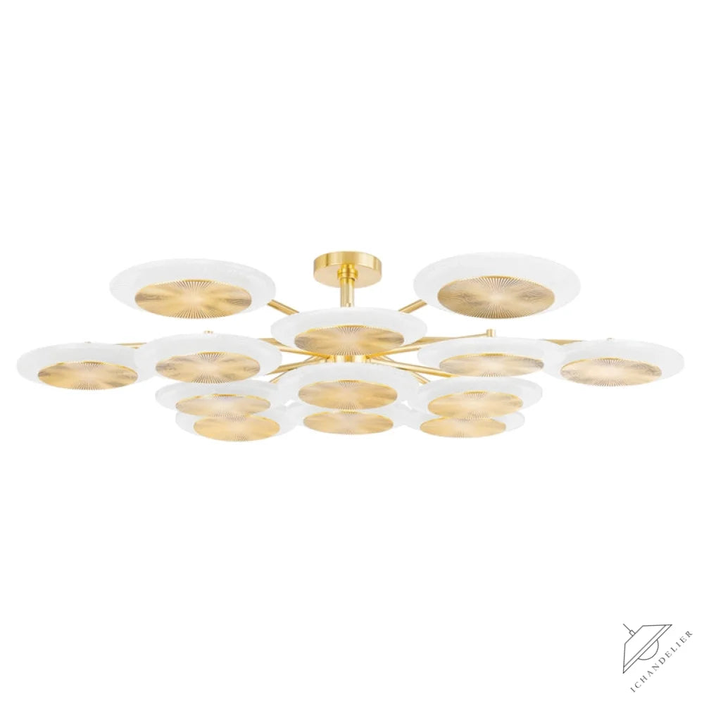 Ovo Ice Glass Round Chandelier 56.75 inch