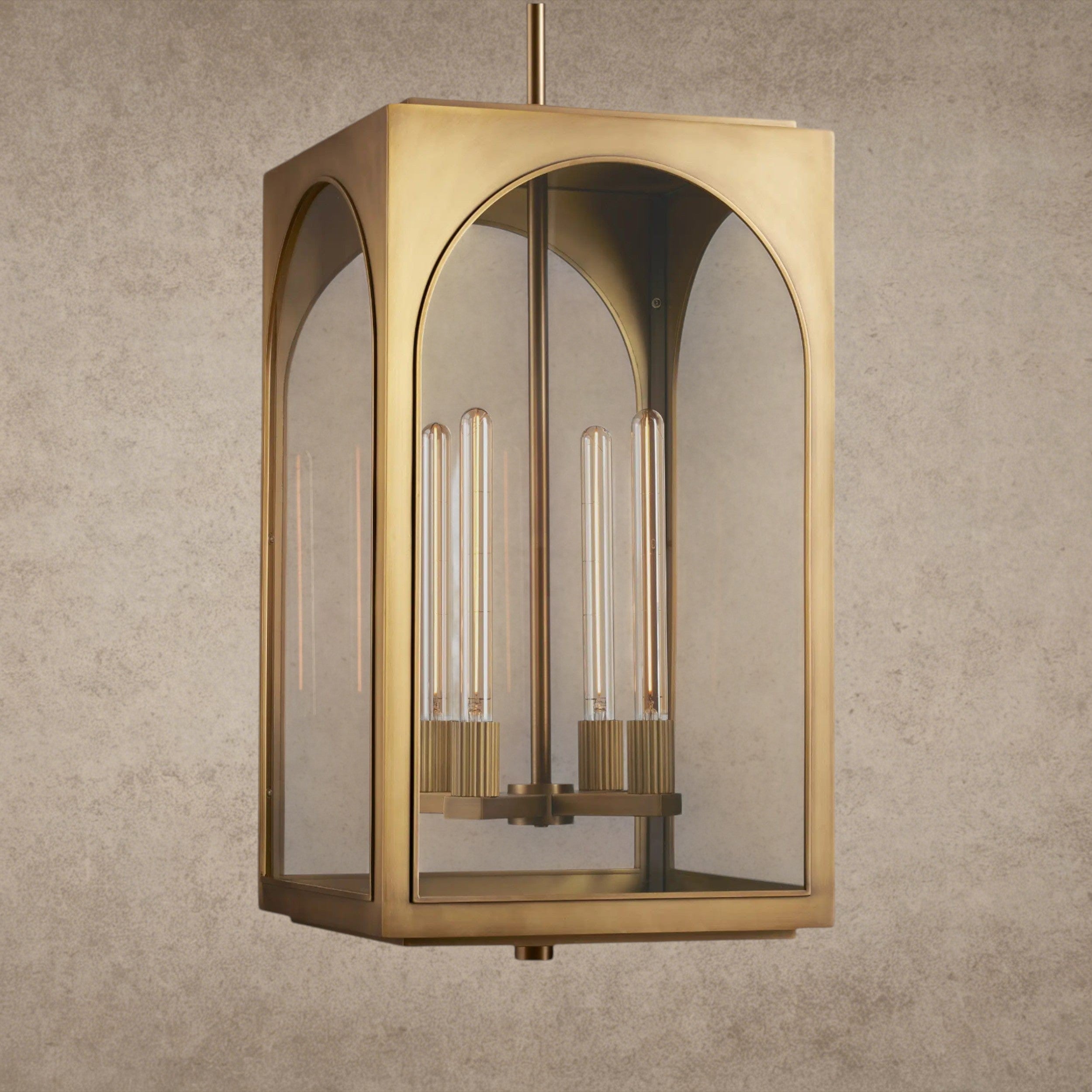Brass Palladian Outdoor Pendant 28"