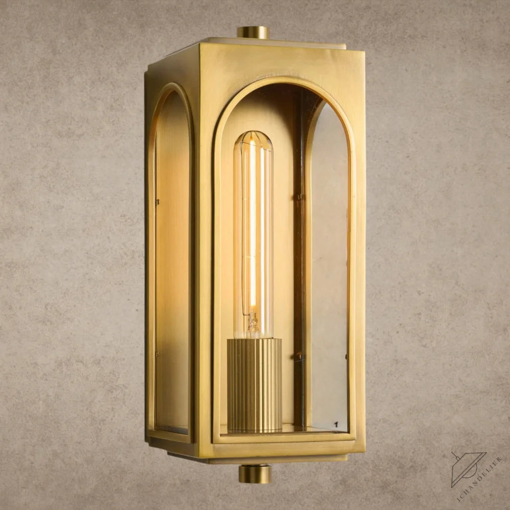 13" / Brass Palladian Outdoor Sconce 13", 19", 24"