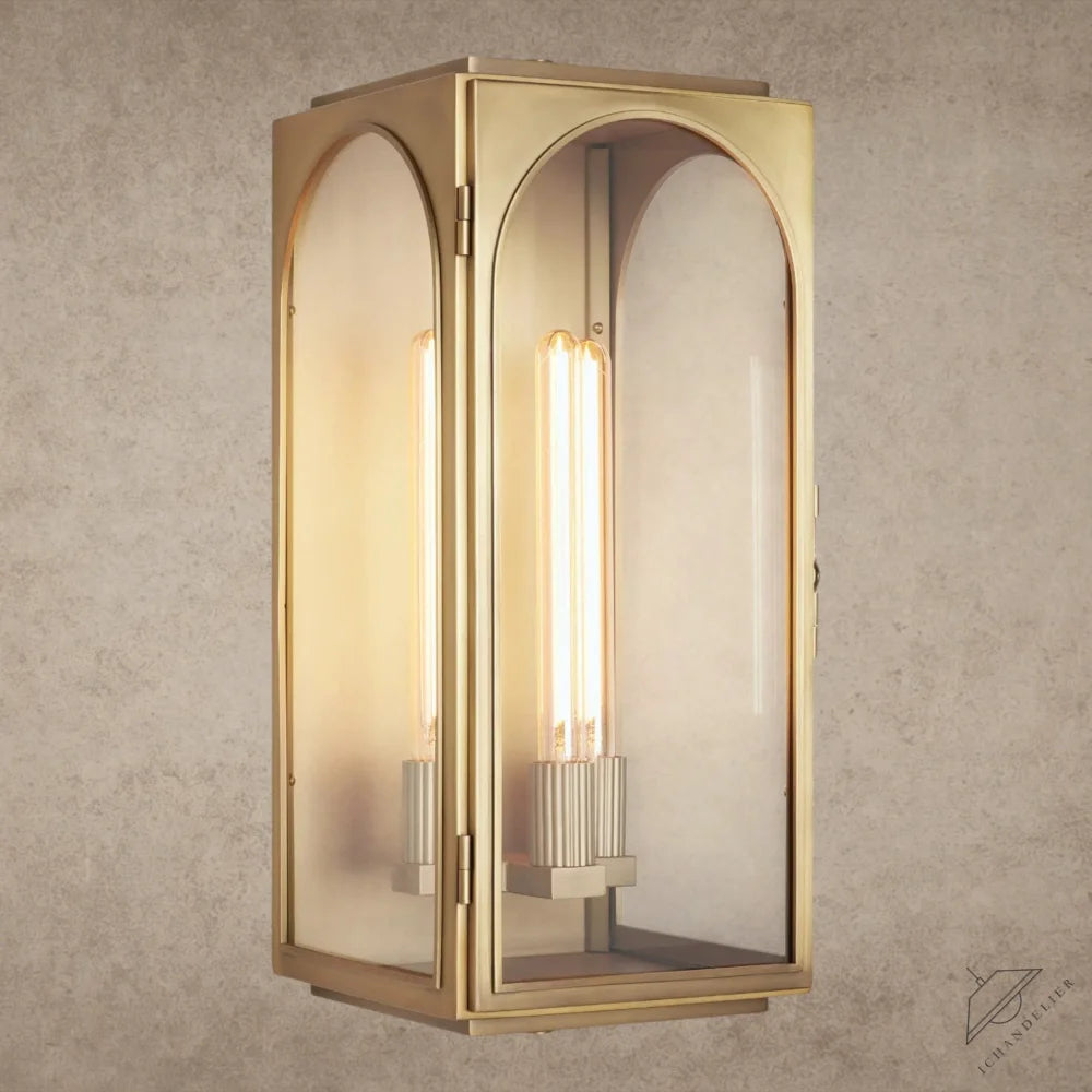 24" / Brass Palladian Outdoor Sconce 13", 19", 24"