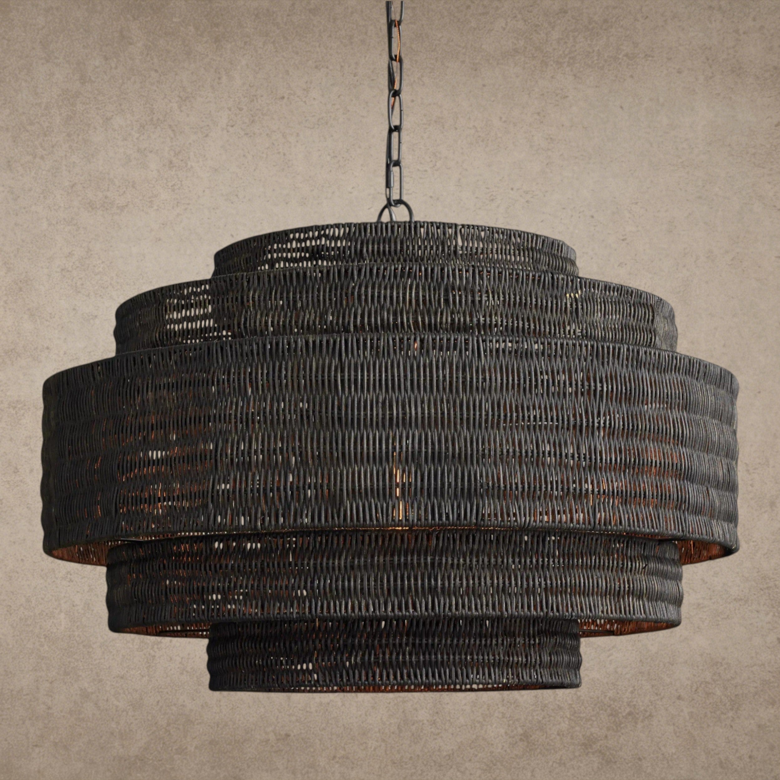 28" / Black Paloma Chandelier 28", 40"