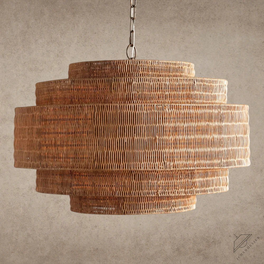 28" / Natural Paloma Chandelier 28", 40"