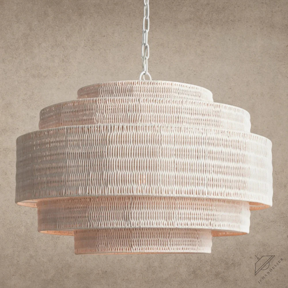 28" / White Paloma Chandelier 28", 40"