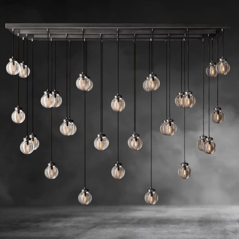 72" / Bronze Pearl Rectangular Chandelier 36", 54", 72"