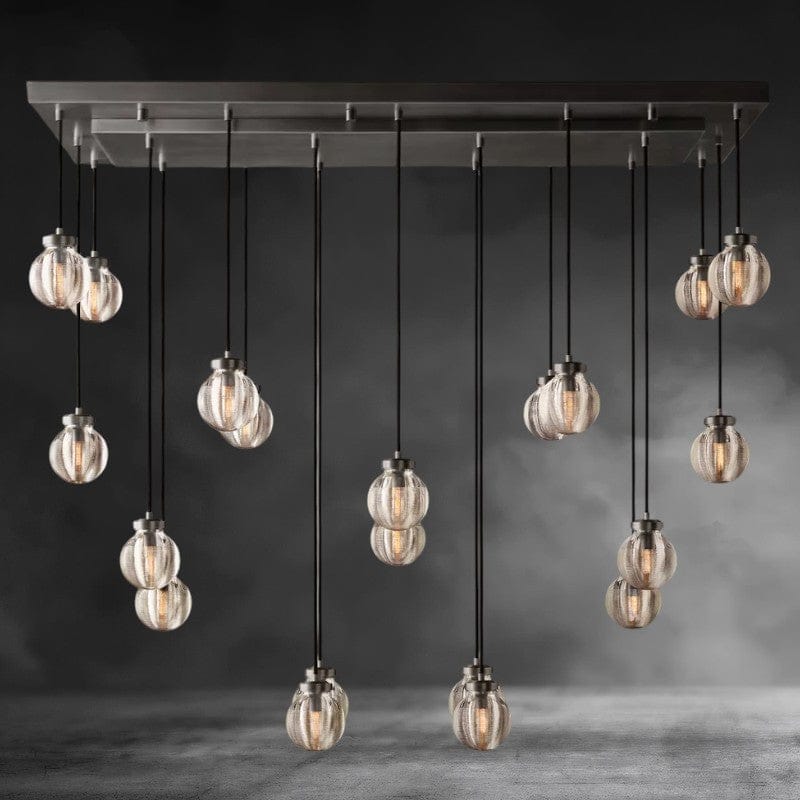 54" / Bronze Pearl Rectangular Chandelier 36", 54", 72"