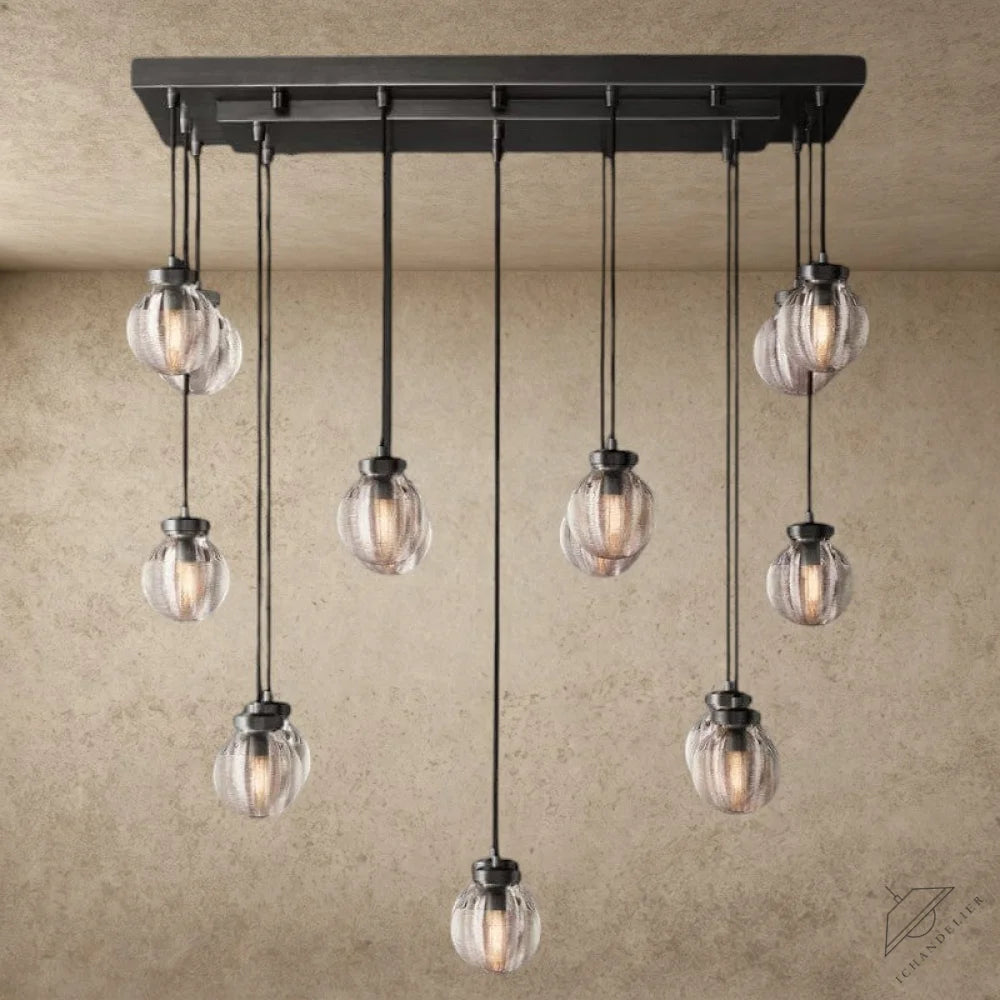 36" / Bronze Pearl Rectangular Chandelier 36", 54", 72"