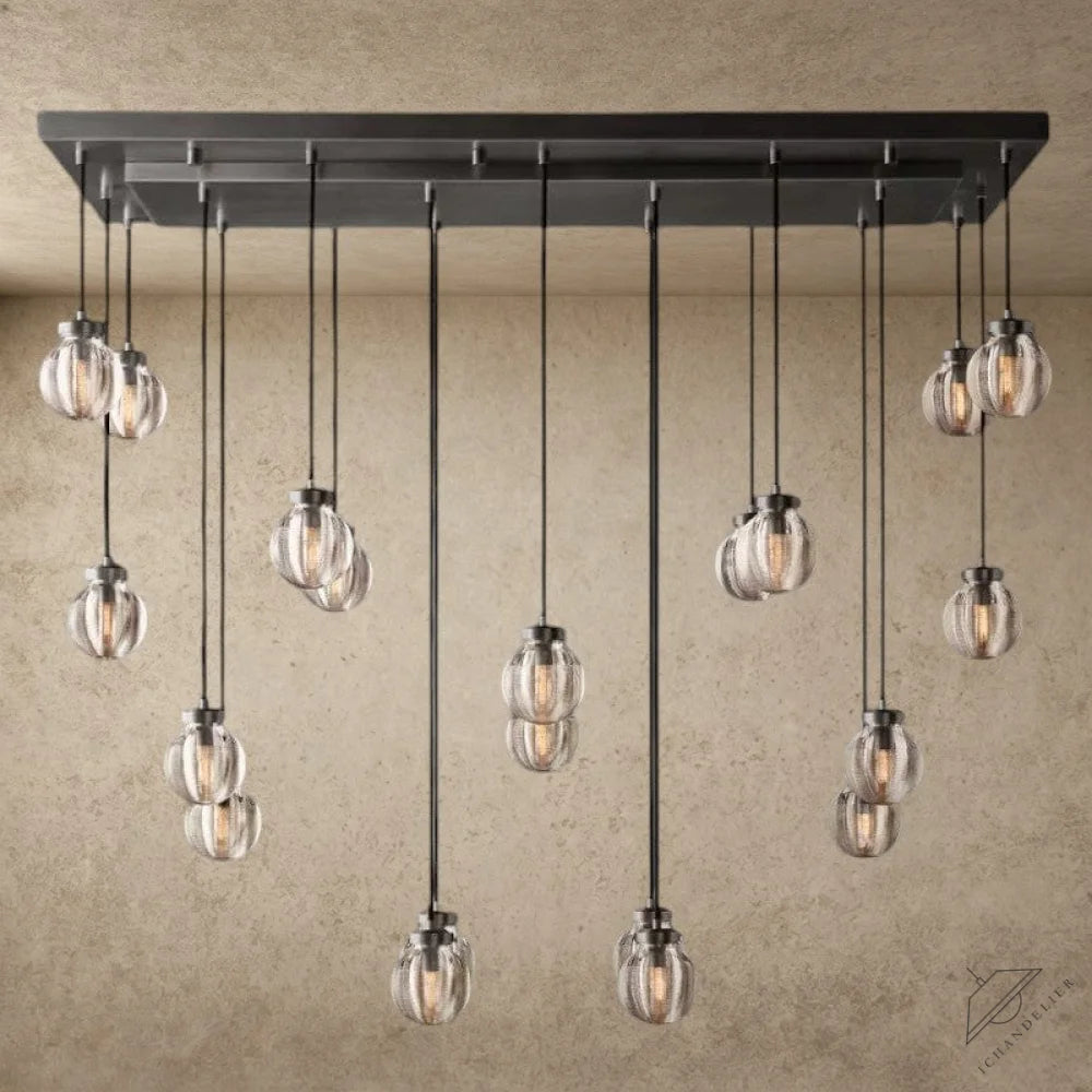 54" / Bronze Pearl Rectangular Chandelier 36", 54", 72"