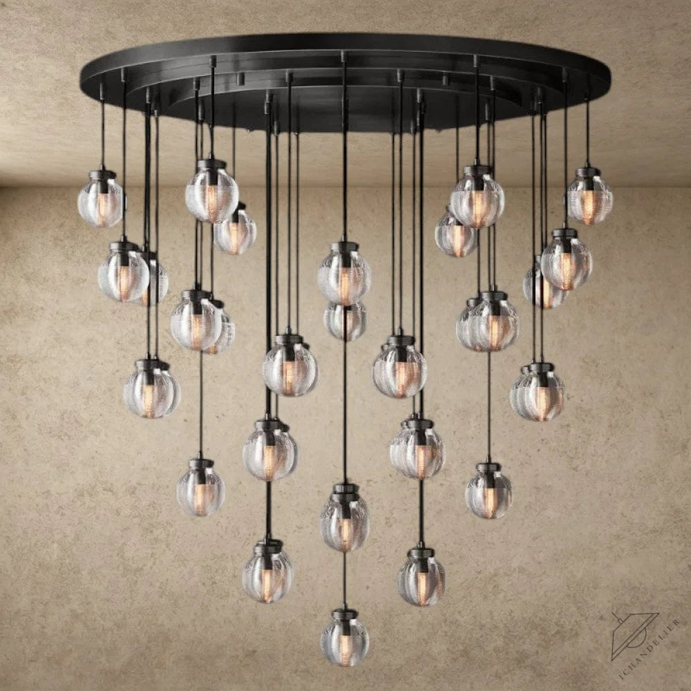 48" / Bronze Pearl Round Chandelier 38", 48", 60"