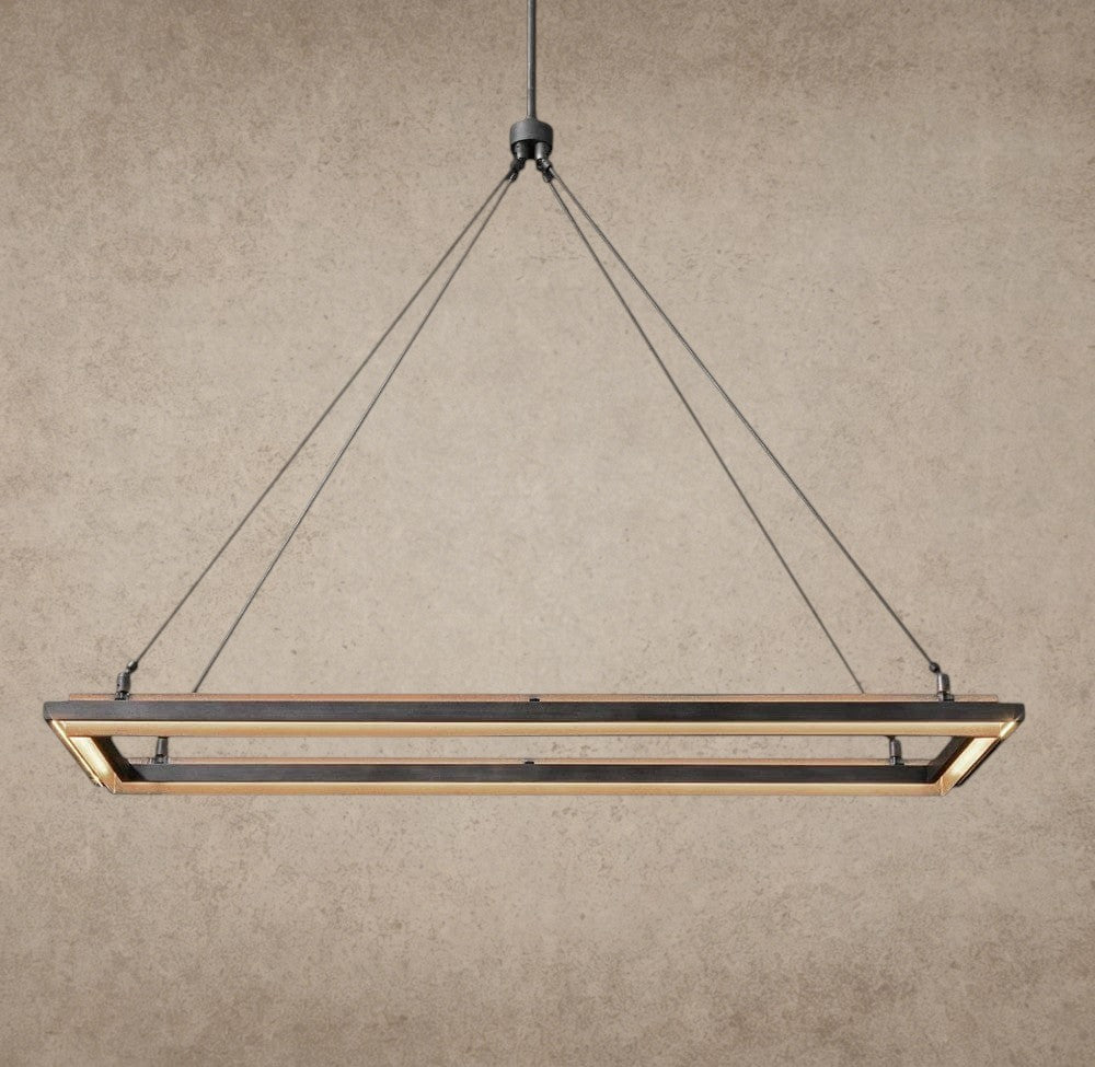 48" Peralta Rectangular Chandelier 48", 62"