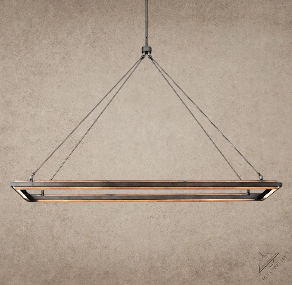 62" Peralta Rectangular Chandelier 48", 62"