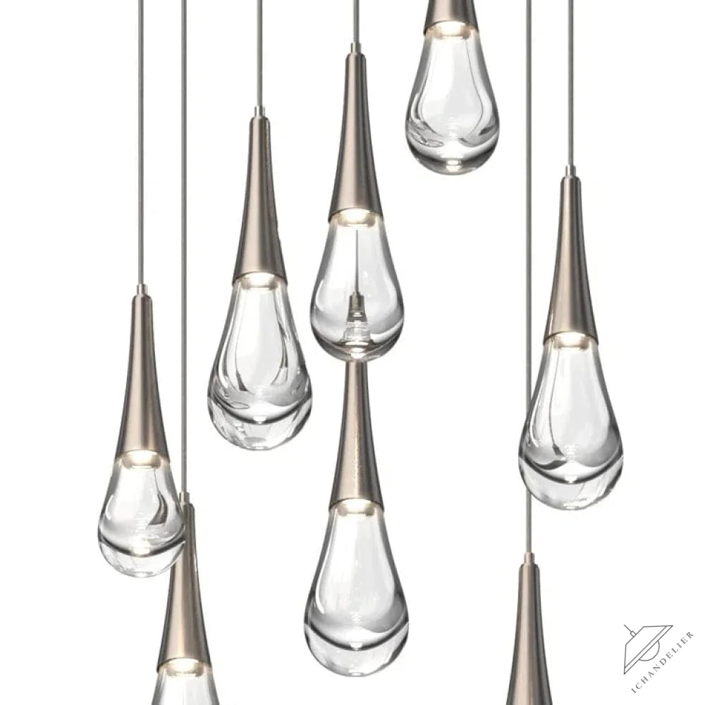 8-Lights / Brass Pluvia 8/ 9/ 11 /12-Light Chandelier Pendant For Living room Family room Dining Room Bedroom