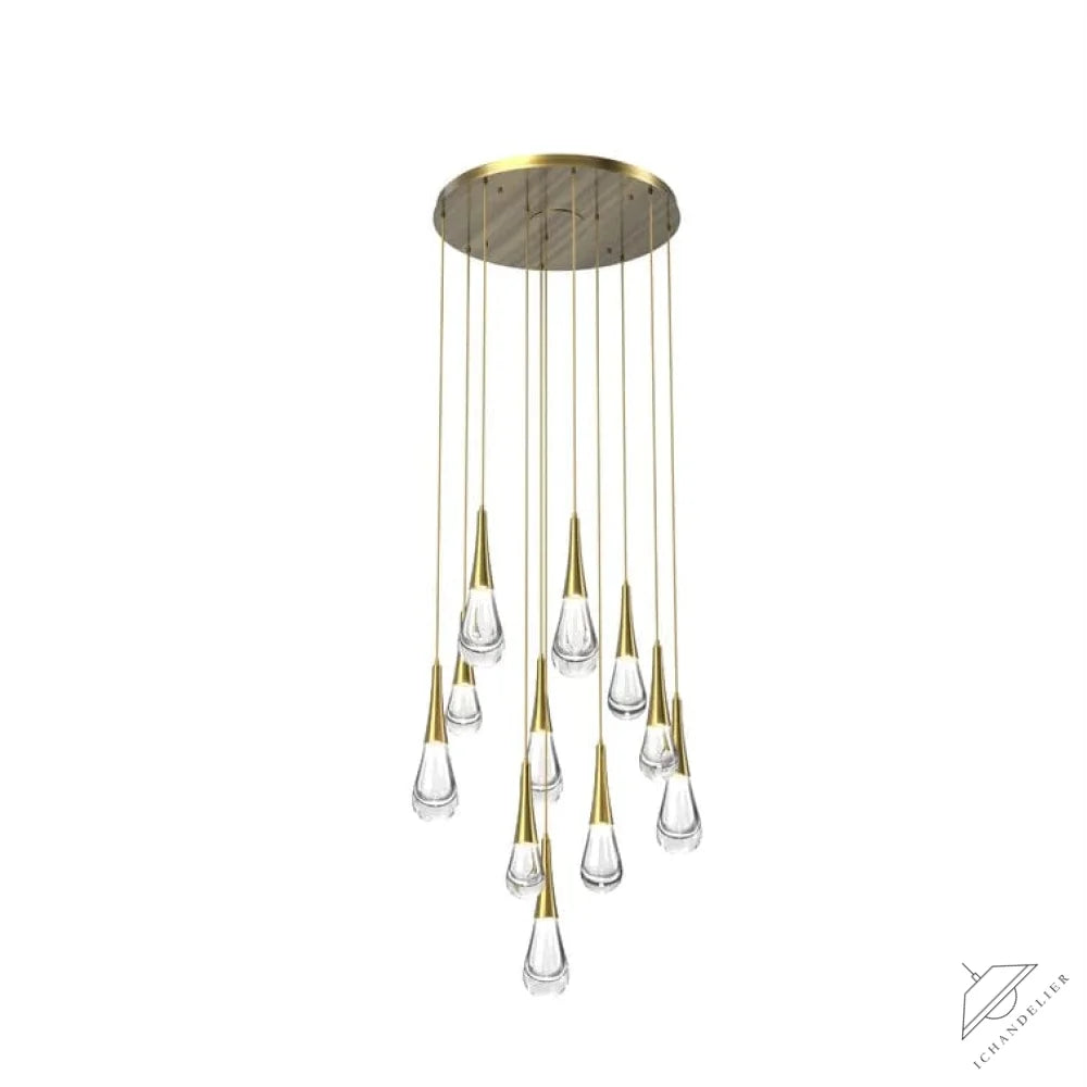 11-Lights / Brass Pluvia 8/ 9/ 11 /12-Light Chandelier Pendant For Living room Family room Dining Room Bedroom