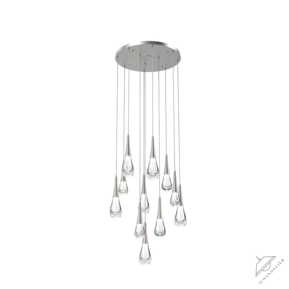 11-Lights / Nickle Pluvia 8/ 9/ 11 /12-Light Chandelier Pendant For Living room Family room Dining Room Bedroom