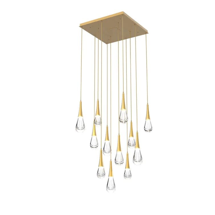 12-Lights / Brass Pluvia 8/ 9/ 11 /12-Light Chandelier Pendant For Living room Family room Dining Room Bedroom