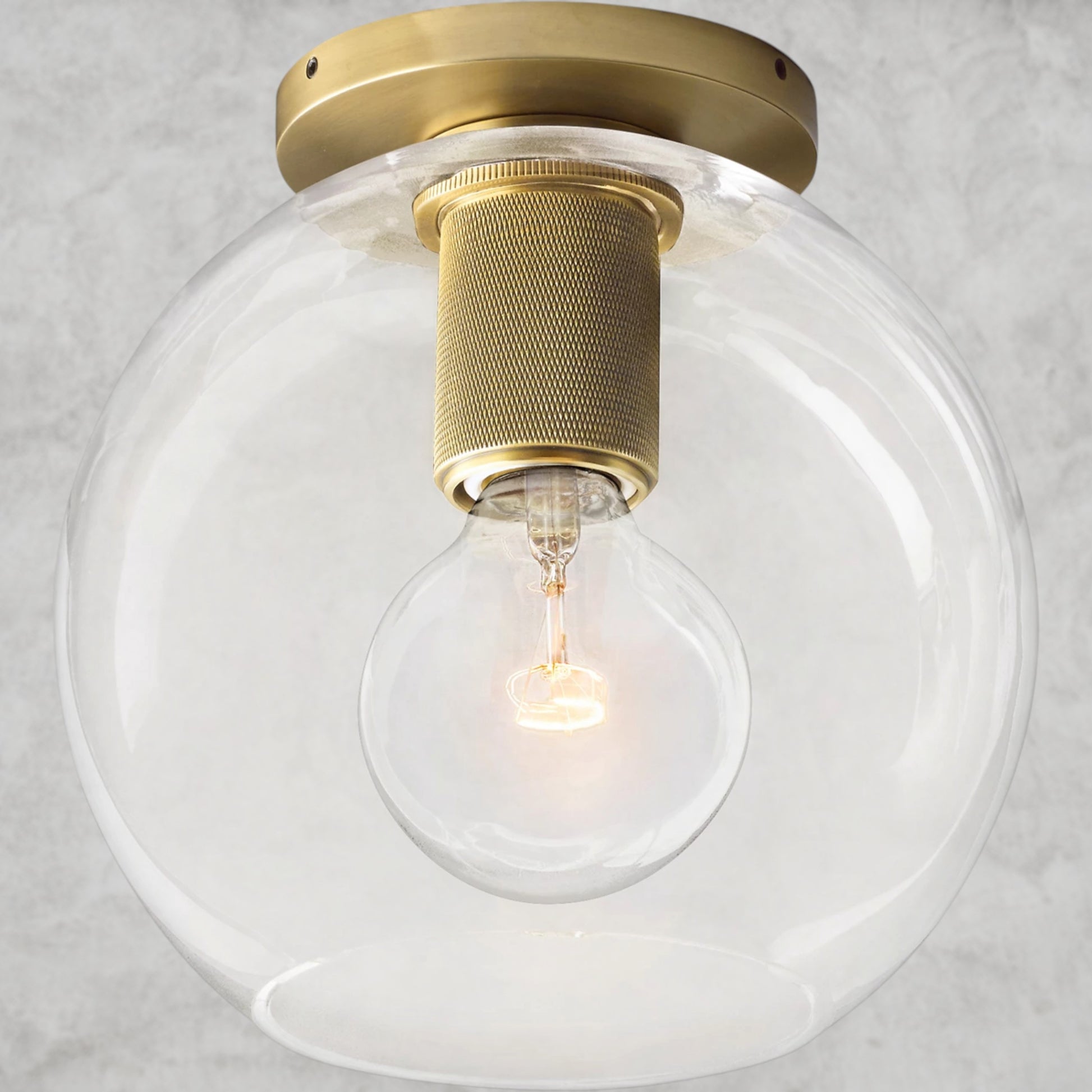 Utilitaire Globe Shade Flushmount
