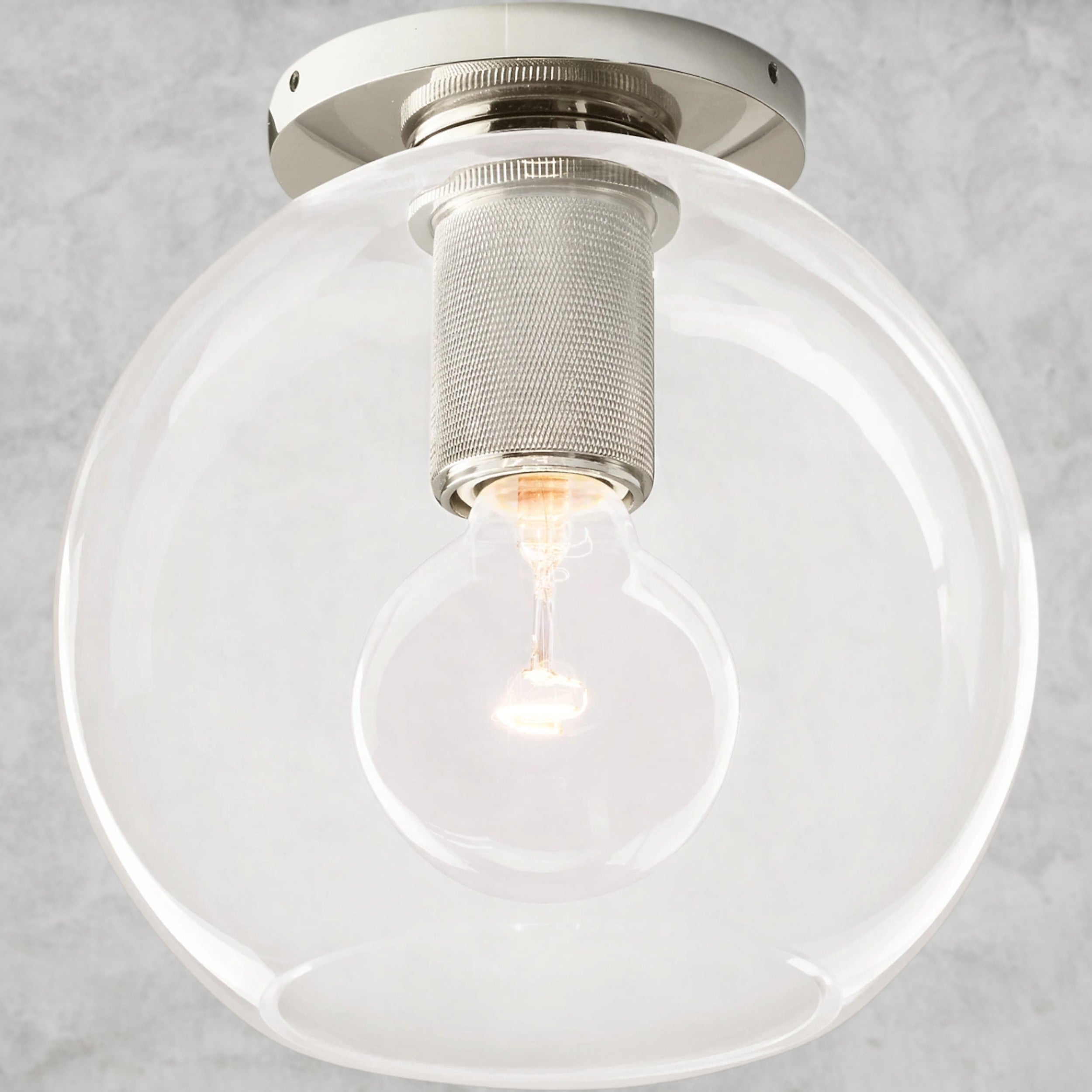 Utilitaire Globe Shade Flushmount