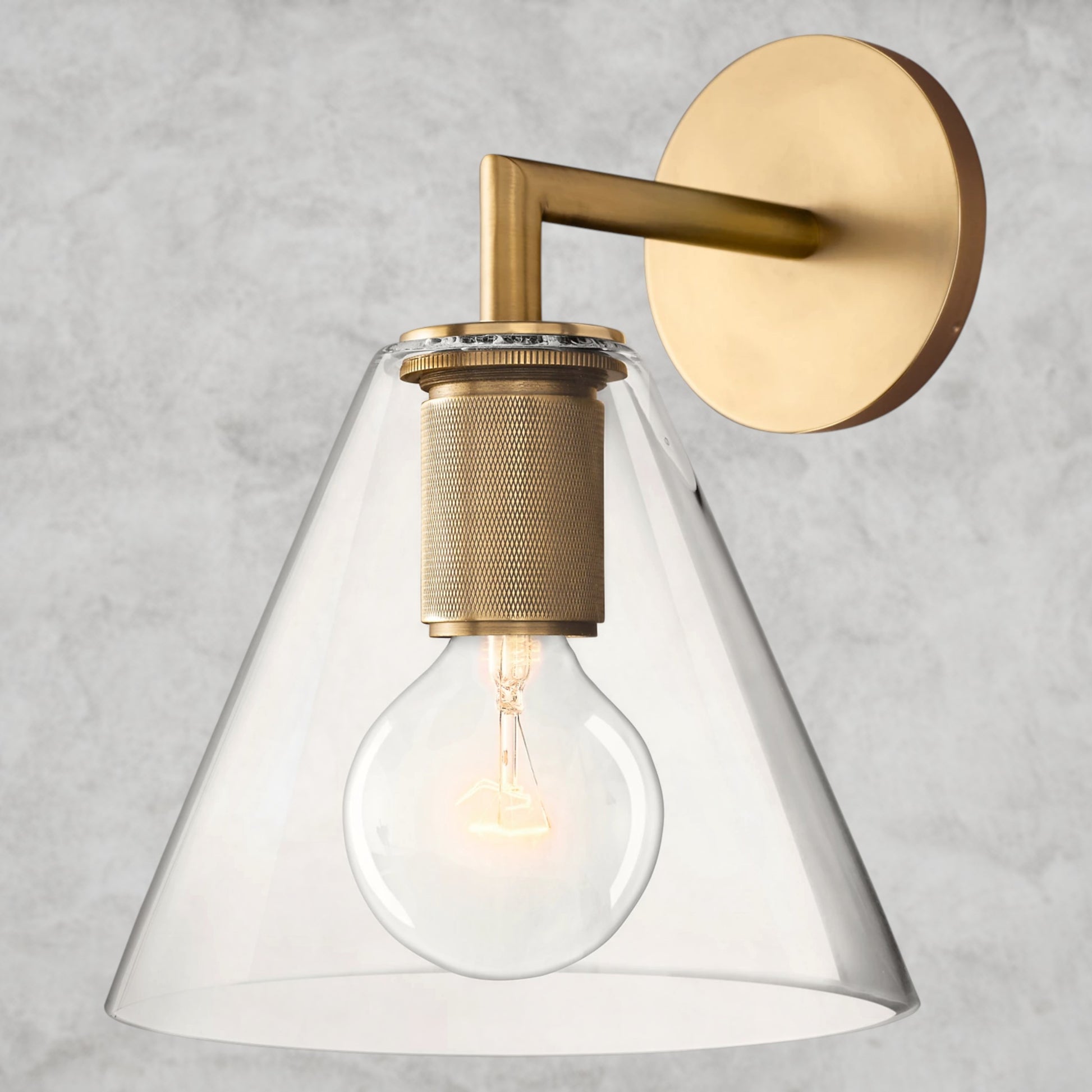 Utilitaire Funnel Shade Sconce