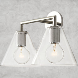 Utilitaire Funnel Shade Double Sconce