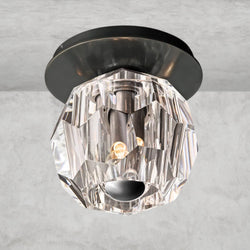 Boule De Cristal Clear Glass Petite Flushmount