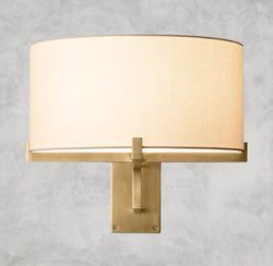Pauillac Drum Shade Swing-Arm Sconce