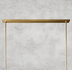 Pauillac Fabric Shade Linear Chandelier 49", 60"