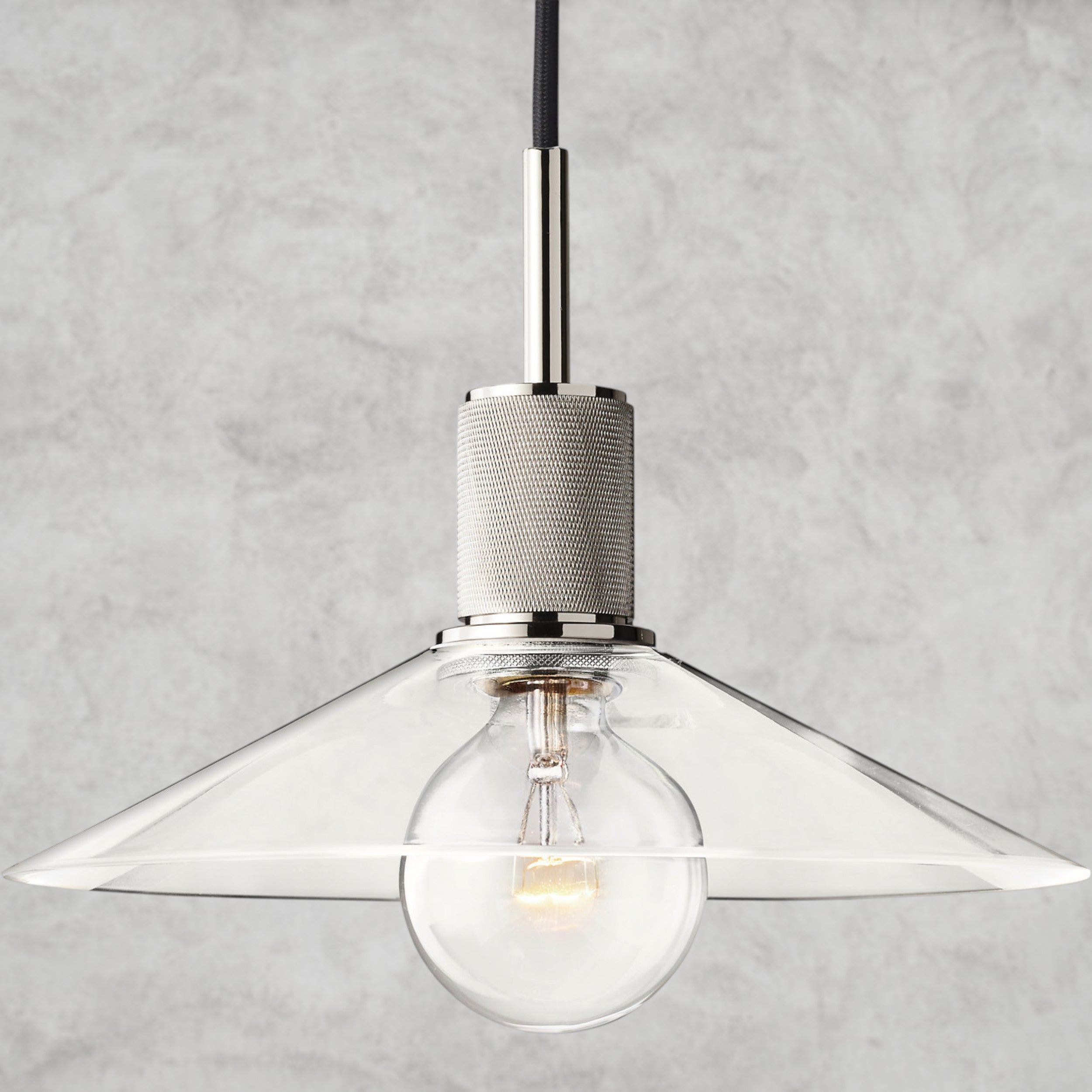 Utilitaire Glass Slope Shade Pendant