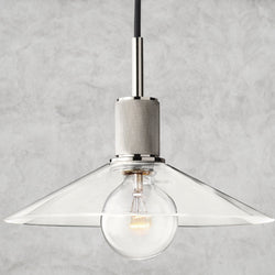 Utilitaire Glass Slope Shade Pendant