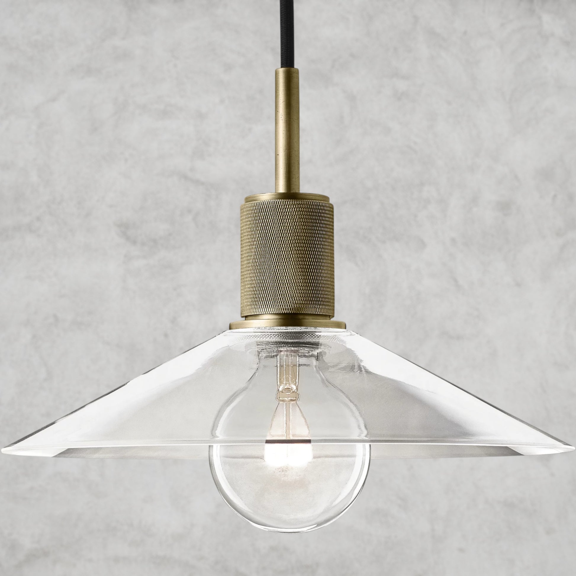 Utilitaire Glass Slope Shade Pendant