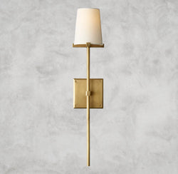 Pauillac Fabric Shade Torch Sconce