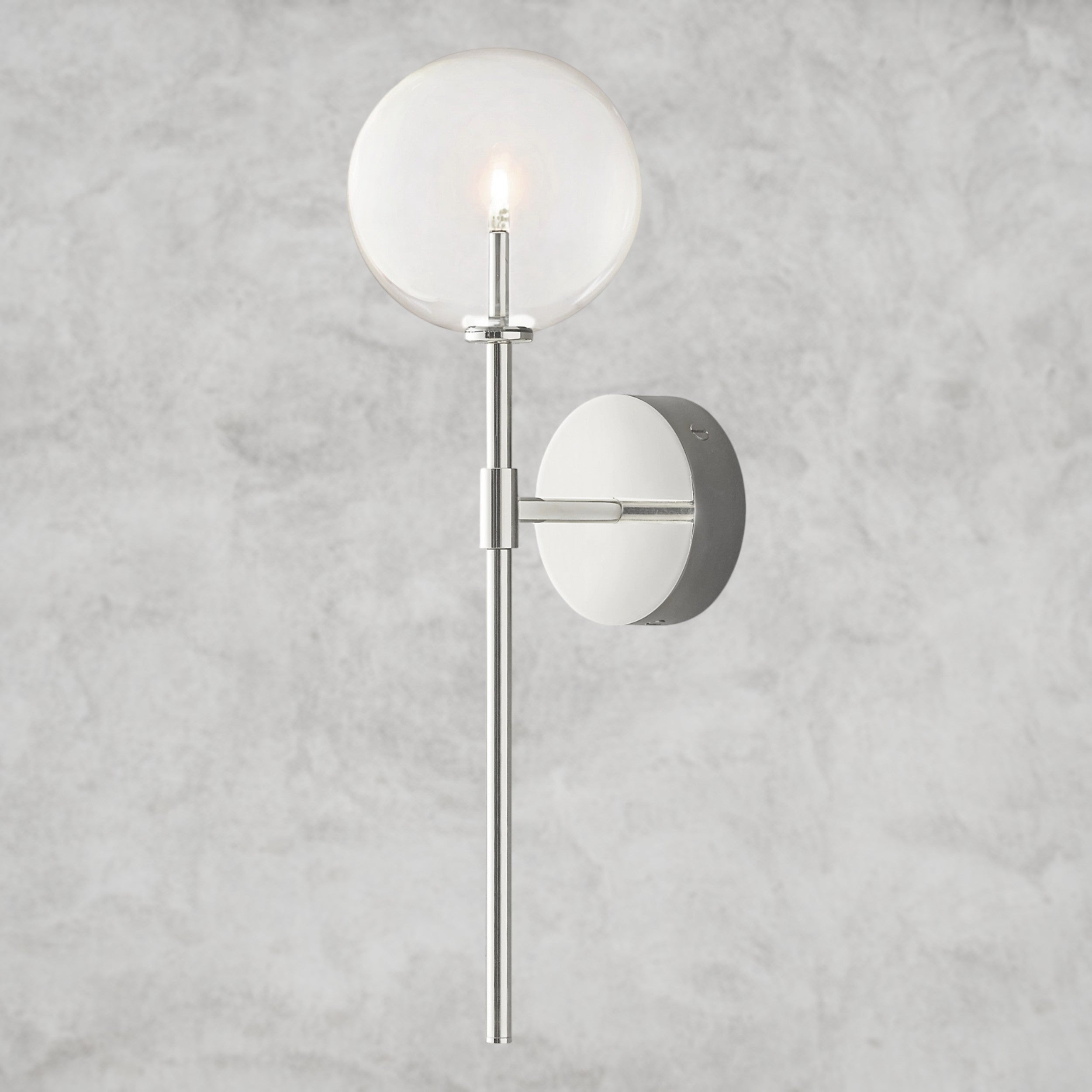 Glass Globe Sconce