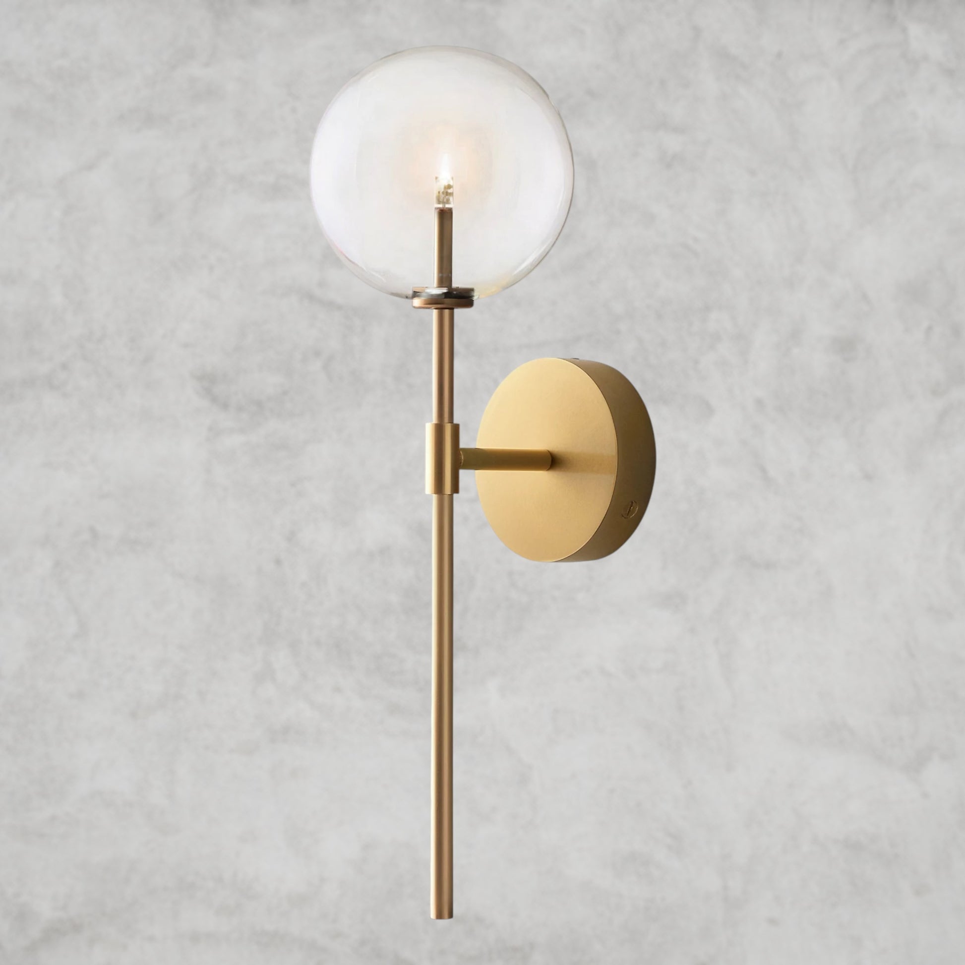 Glass Globe Sconce