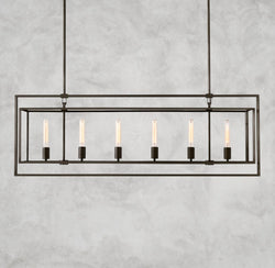 Beckman Rectangular Chandelier 54", 72"