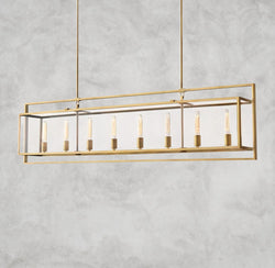 Beckman Rectangular Chandelier 54", 72"