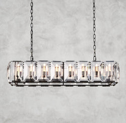 Harlow Crystal Rectangular Chandelier 42", 54", 62", 74"