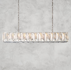 Harlow Crystal Rectangular Chandelier 42", 54", 62", 74"