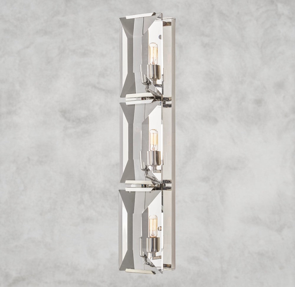 Harlow Crystal Triple Sconce