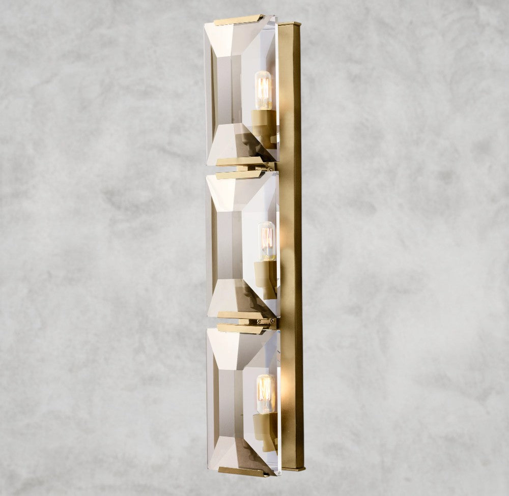 Harlow Crystal Triple Sconce