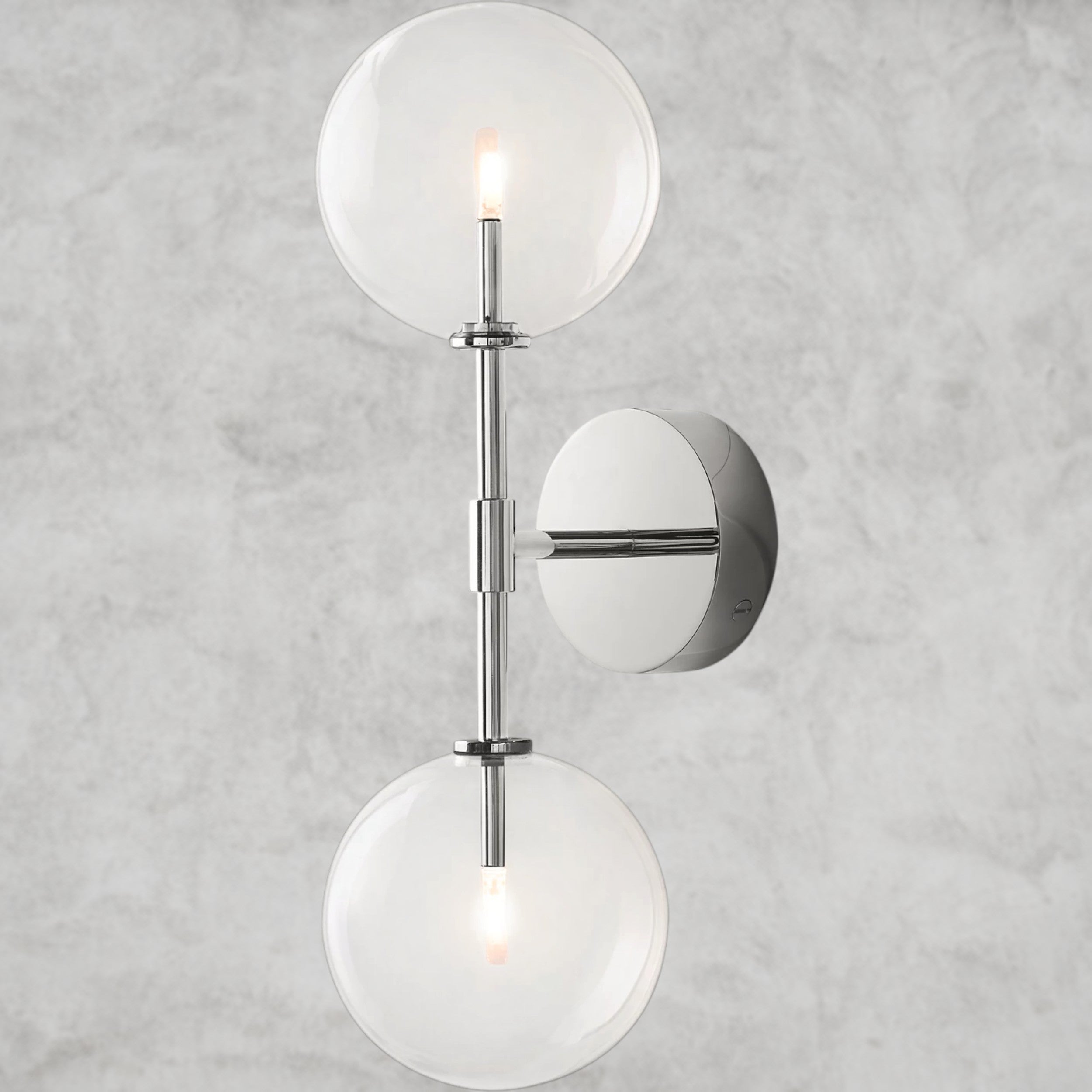 Glass Globe Linear Sconce
